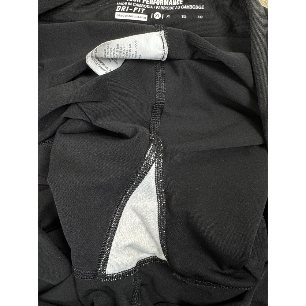 NIKE GOLF Tour Performance Dri-Fit Black Mini Skirt Shorts Underneath Skort XL - Picture 8 of 9